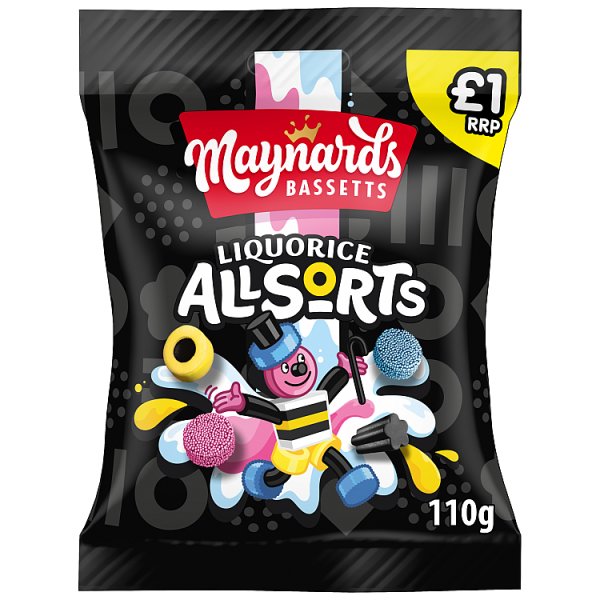 Maynards Bassetts Liquorice Allsorts Candy 110g ( UK )