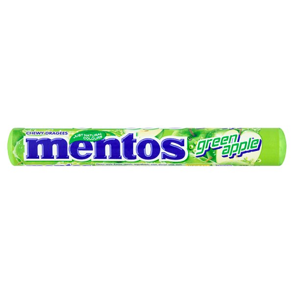 Mentos Green Apple Roll 37.5g ( UK )
