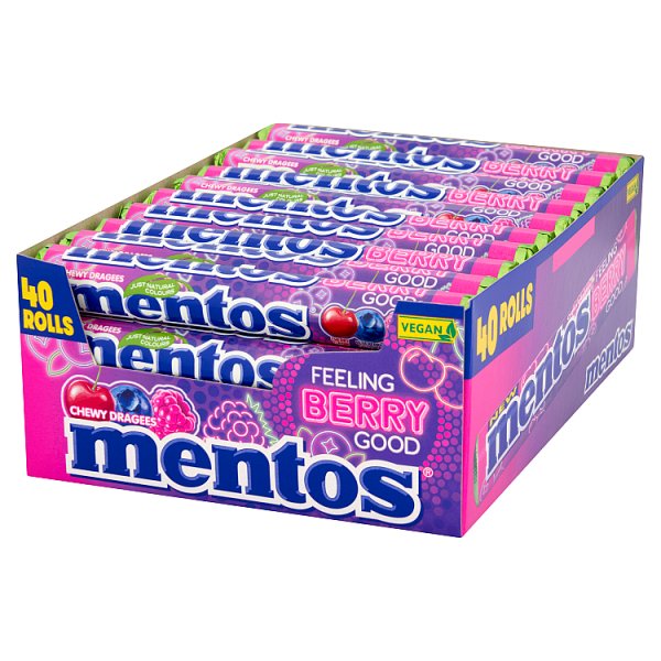 Mentos Chewy Dragees Feeling Berry Good  37.5g ( UK )