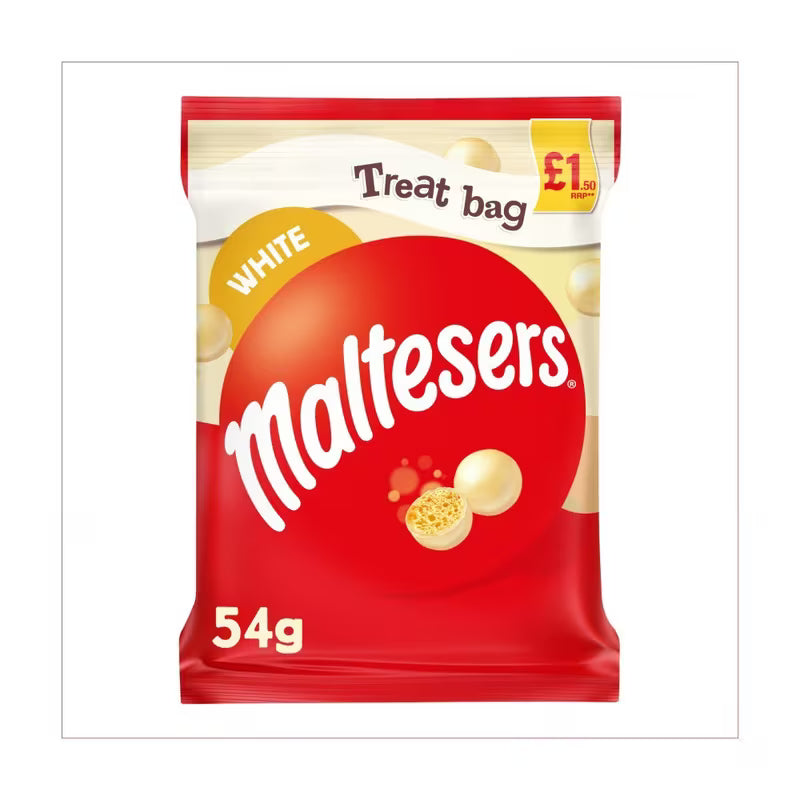 Maltesers White Chocolate & Honeycomb  Bag 54g ( UK )