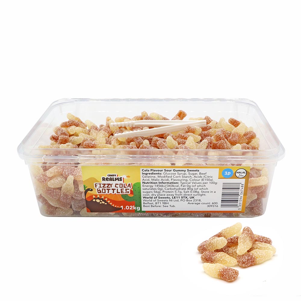 Candy Realms  Mini  Fizzy Cola Bottles ( UK )