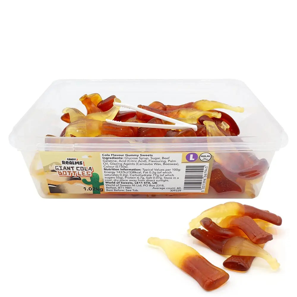 Candy Realms Large Cola Bottles  ( UK )