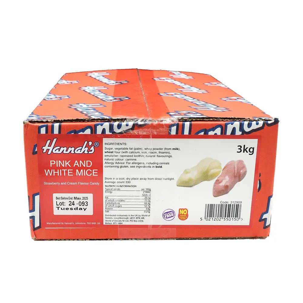 Hannah's  Pink  & White Mice (UK)