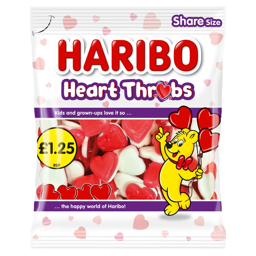 Haribo Heart Throbs 140g  ( UK )