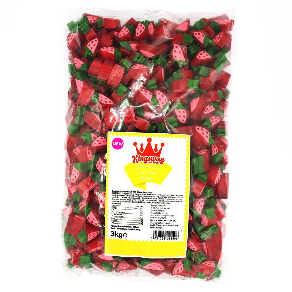 Kingsway Strawberry Liquorice Slices  ( UK )