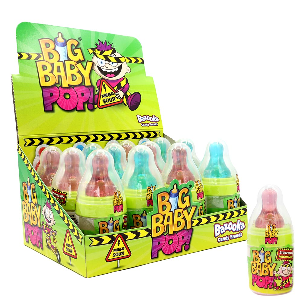 Bazooka Big Baby Pop Favourites Sour 32g (UK)