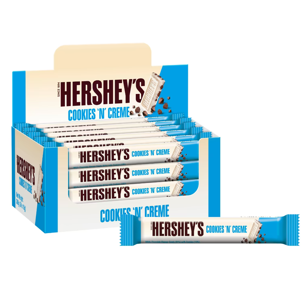 Hershey's Cookies 'n' Creme Chocolate Treat Bar 15g ( UK )