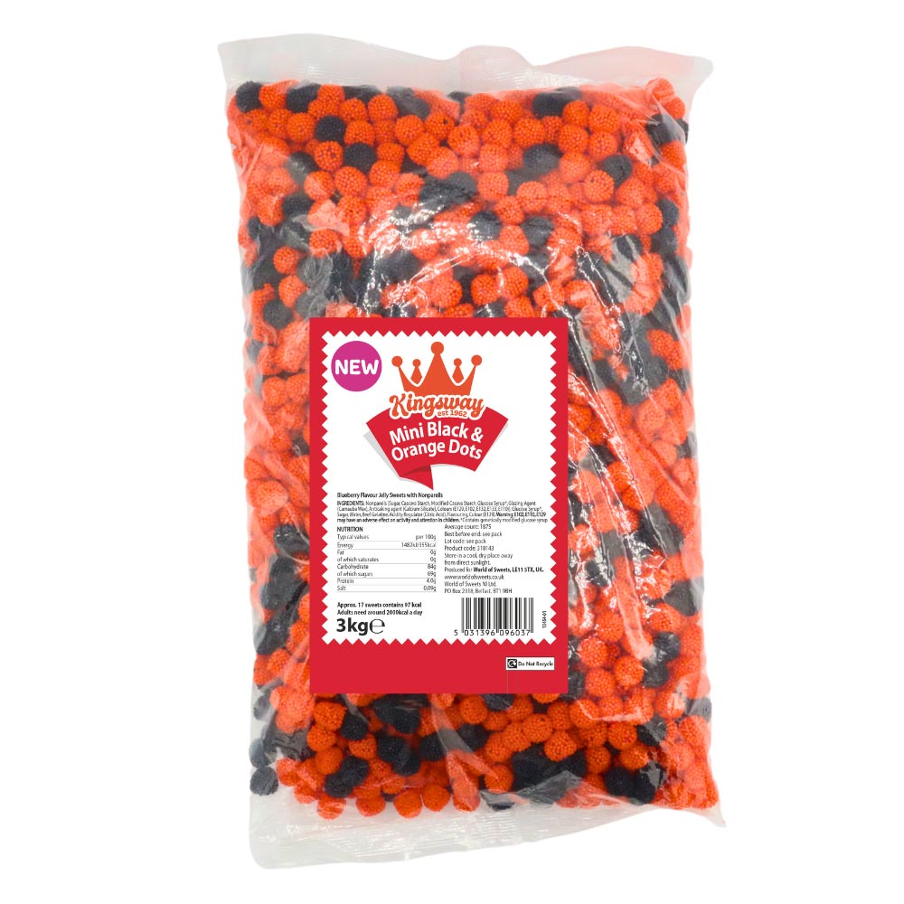 Kingsway Mini Black & Orange Dots ( UK )