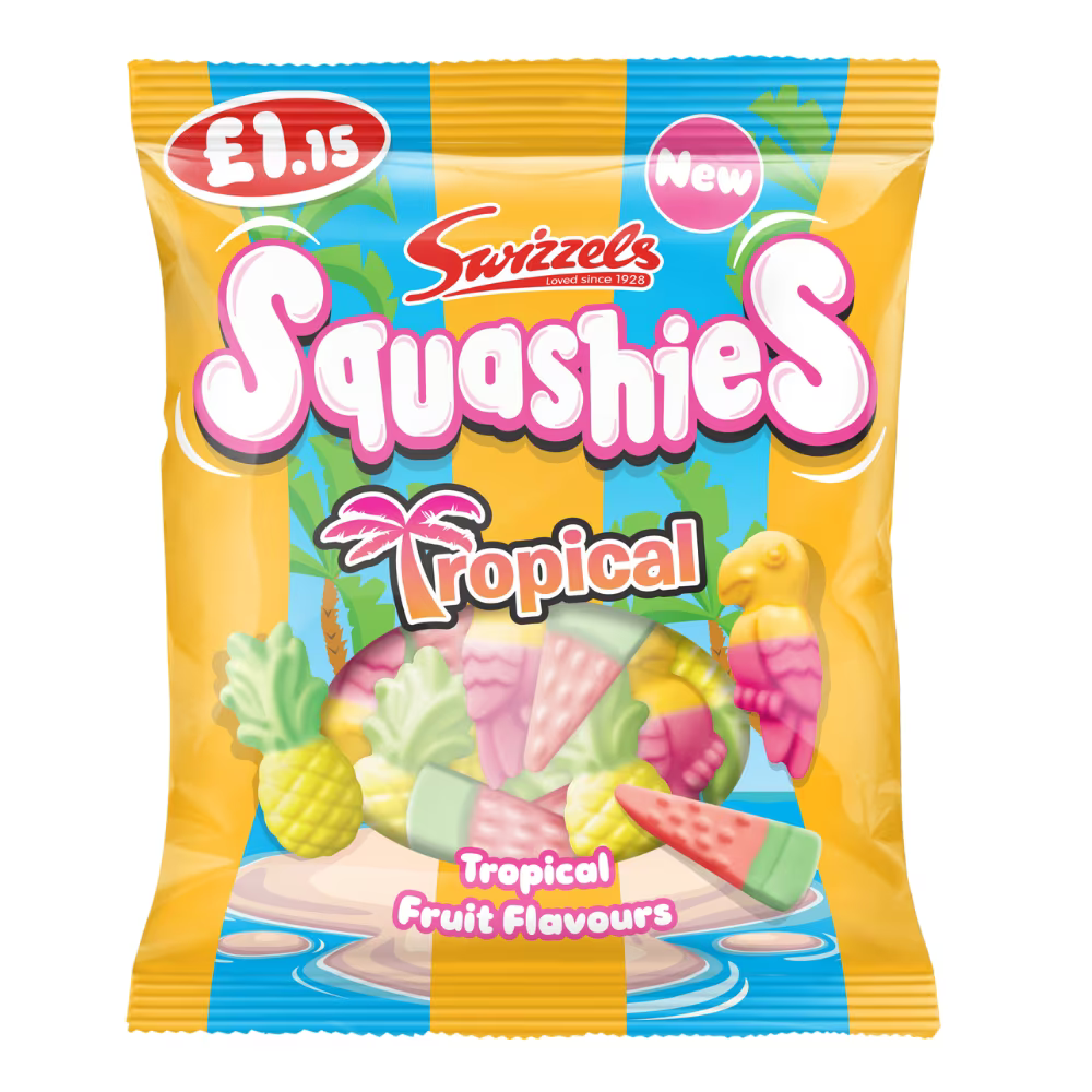 Squashies Tropical 100g  ( UK )