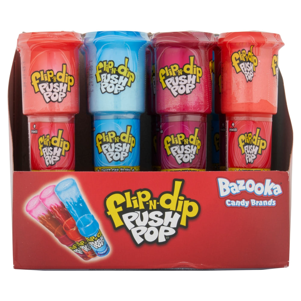 Bazooka Push Pop Flip-N-Dip 25g ( UK )