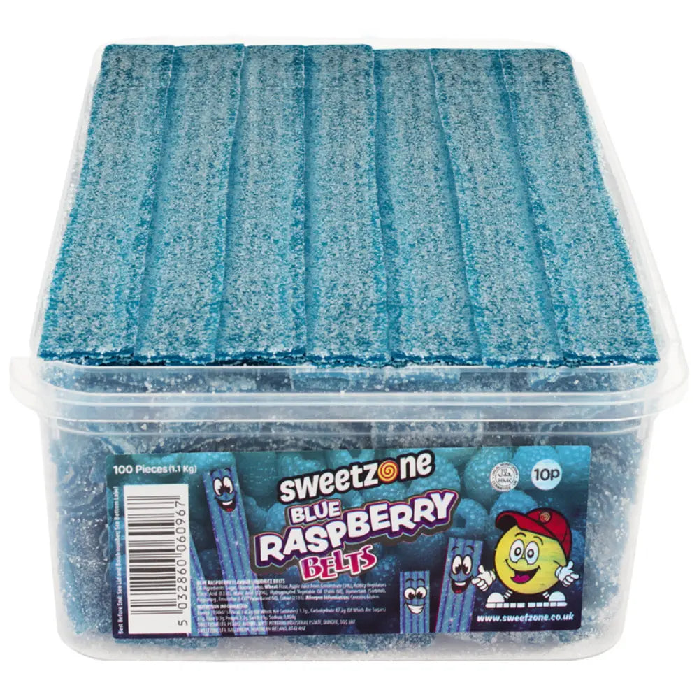 Sweetzone Fizzy Blue Raspberry Belts ( UK )
