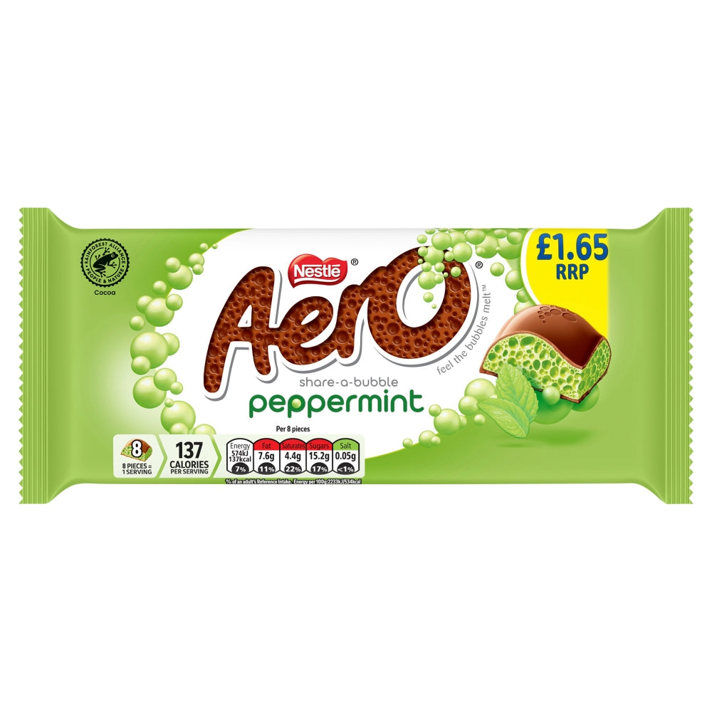 Nestle Aero Peppermint Chocolate Sharing Bar 90g PMP £1.65 (UK)