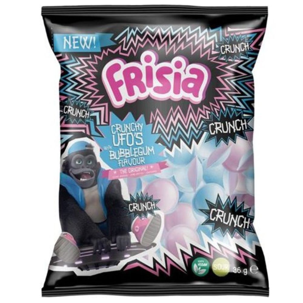 Frisia Crunchy UFOs Bubblegum Flavour Bag 36g ( Belgium )