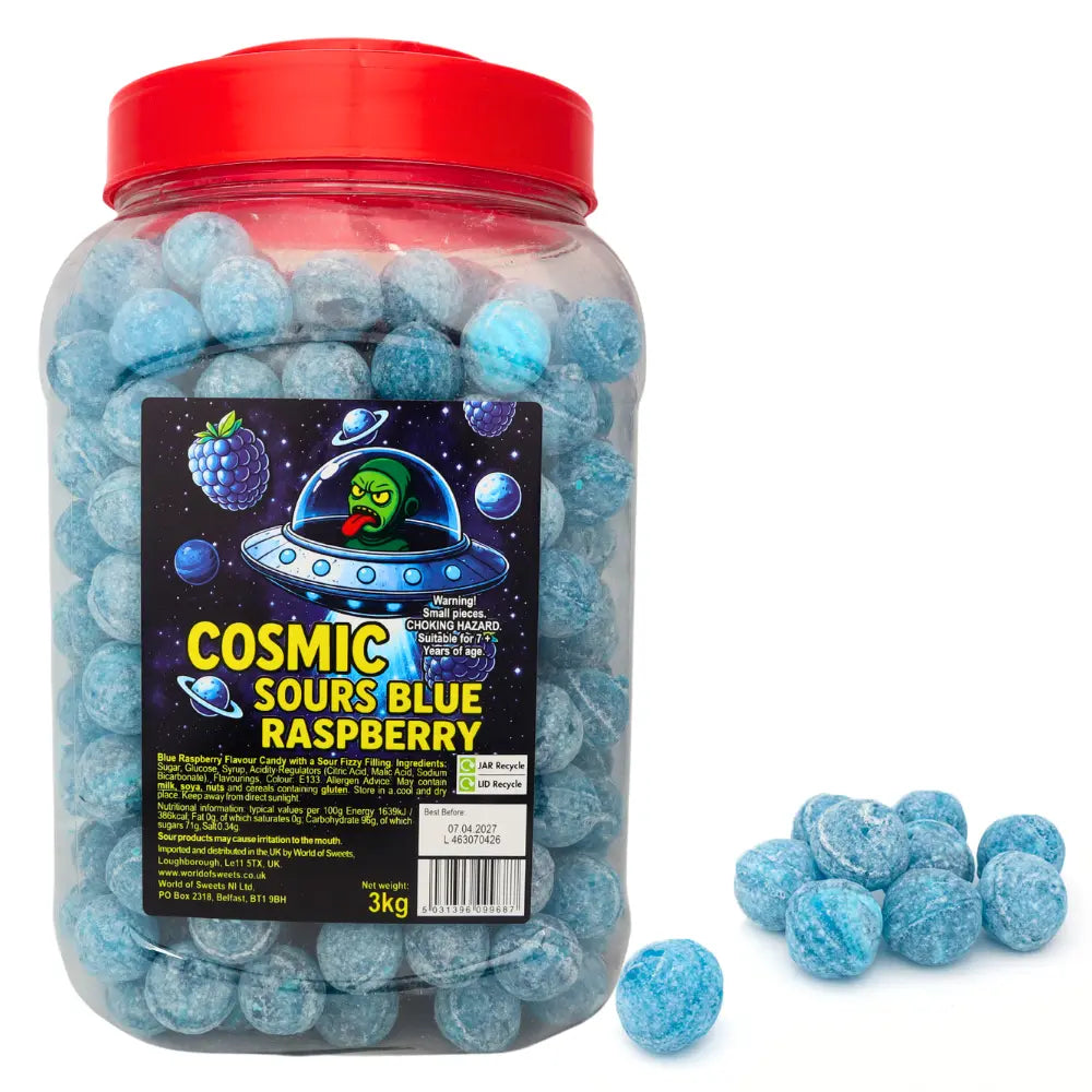 Cosmic Sours Blue Raspberry Sour Candy ( UK )