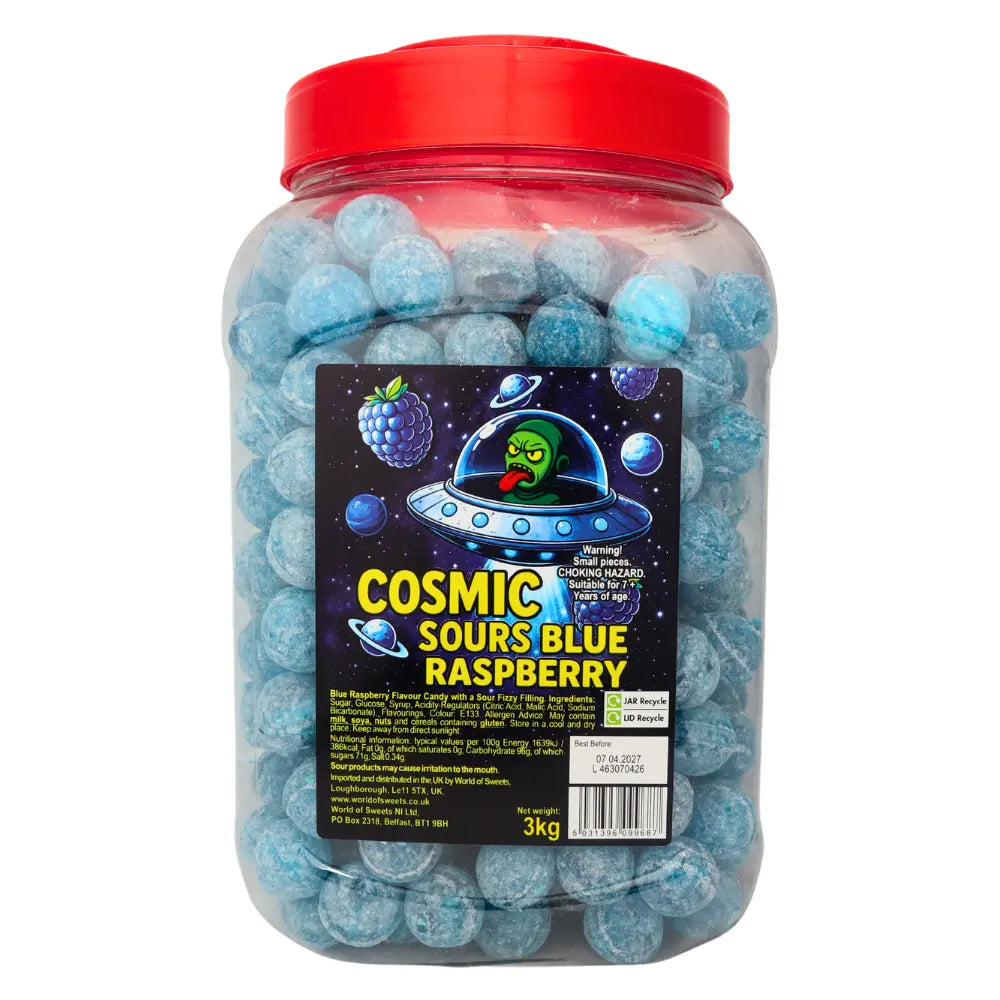 Cosmic Sours Blue Raspberry Sour Candy ( UK )