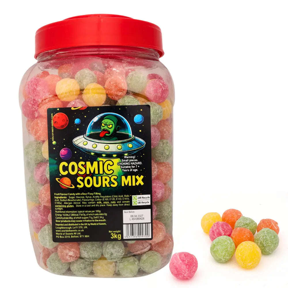 Cosmic Sours Mixed Fruit Sour Candy ( UK )