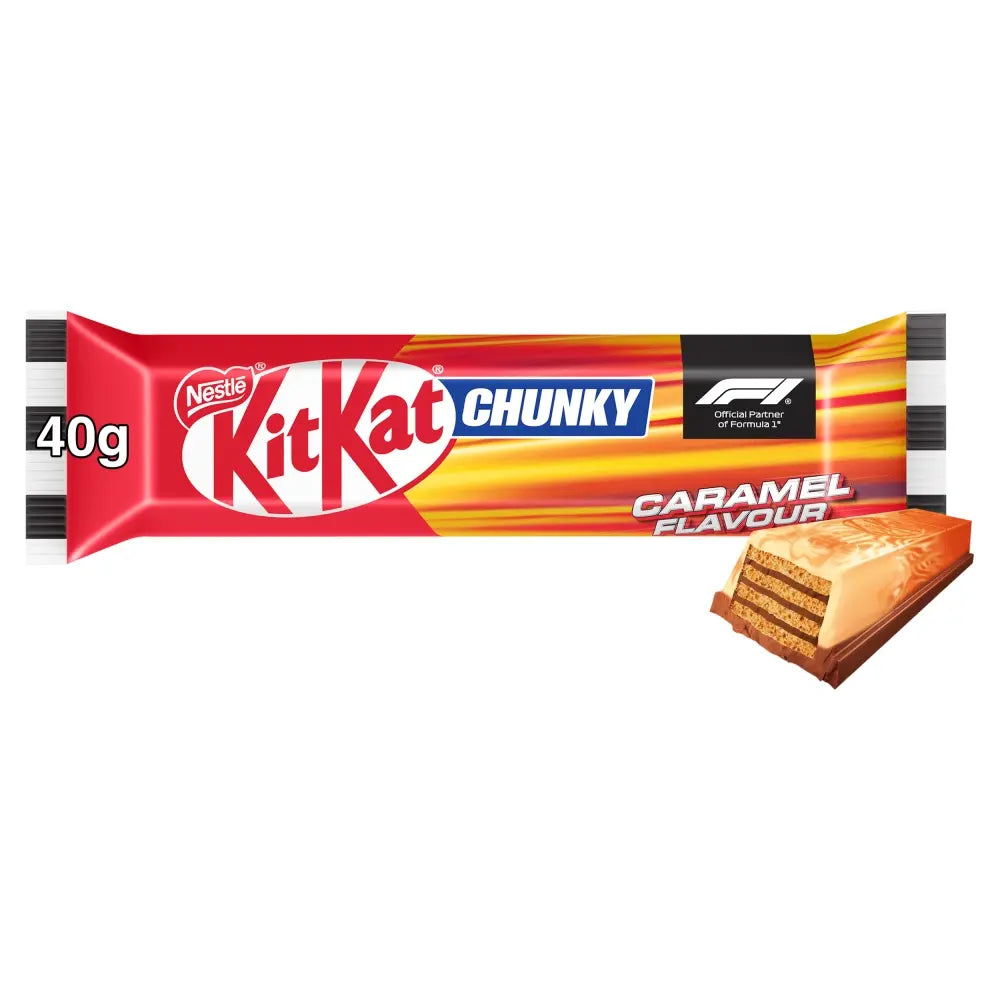KitKat Chunky Caramel Flavour Milk Chocolate Bar 40g ( UK )