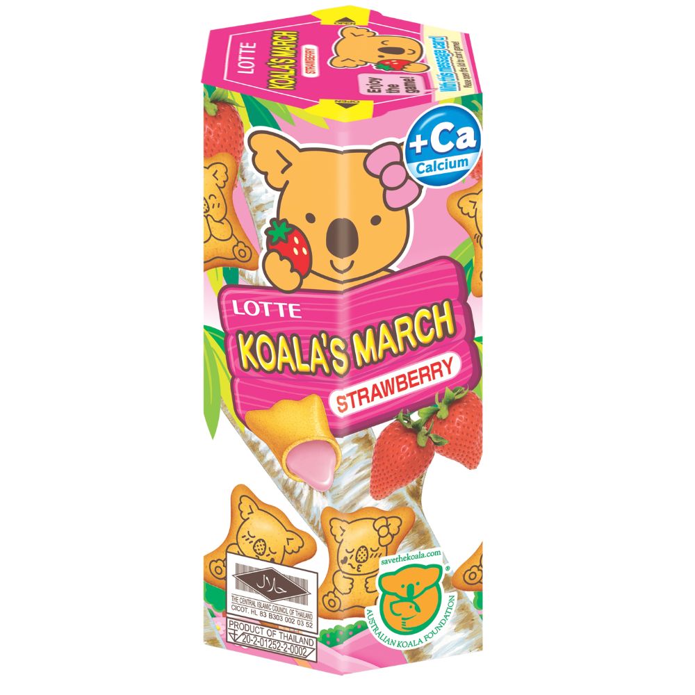 Lotte Koala's March Strawberry Biscuits 37g ( UK )