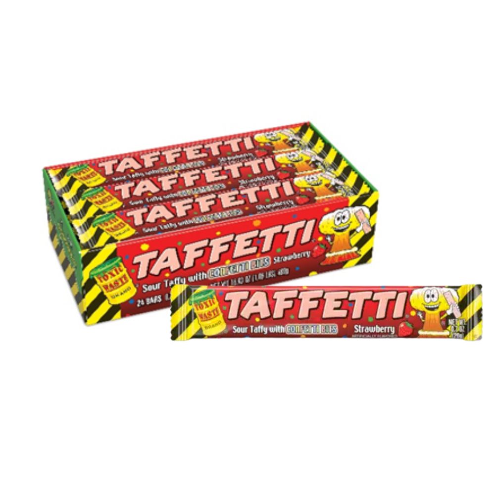Toxic Waste Tafetti Strawberry Chew Bar 20g ( UK )
