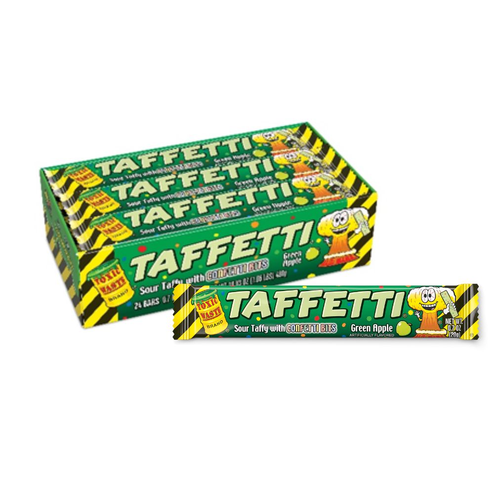 Toxic Waste Tafetti Apple Chew Bar 20g ( UK )