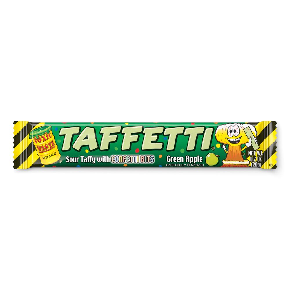 Toxic Waste Tafetti Apple Chew Bar 20g ( UK )