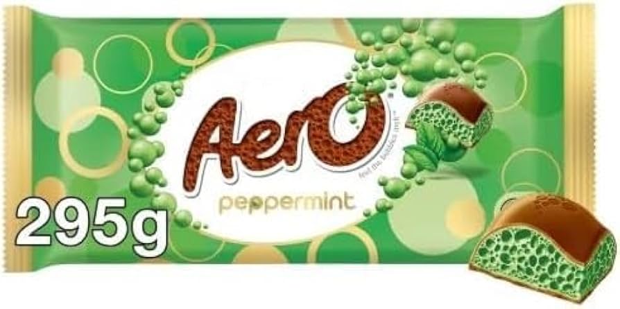 Aero Peppermint Milk Chocolate Giant Gifting Bar 295g (UK)