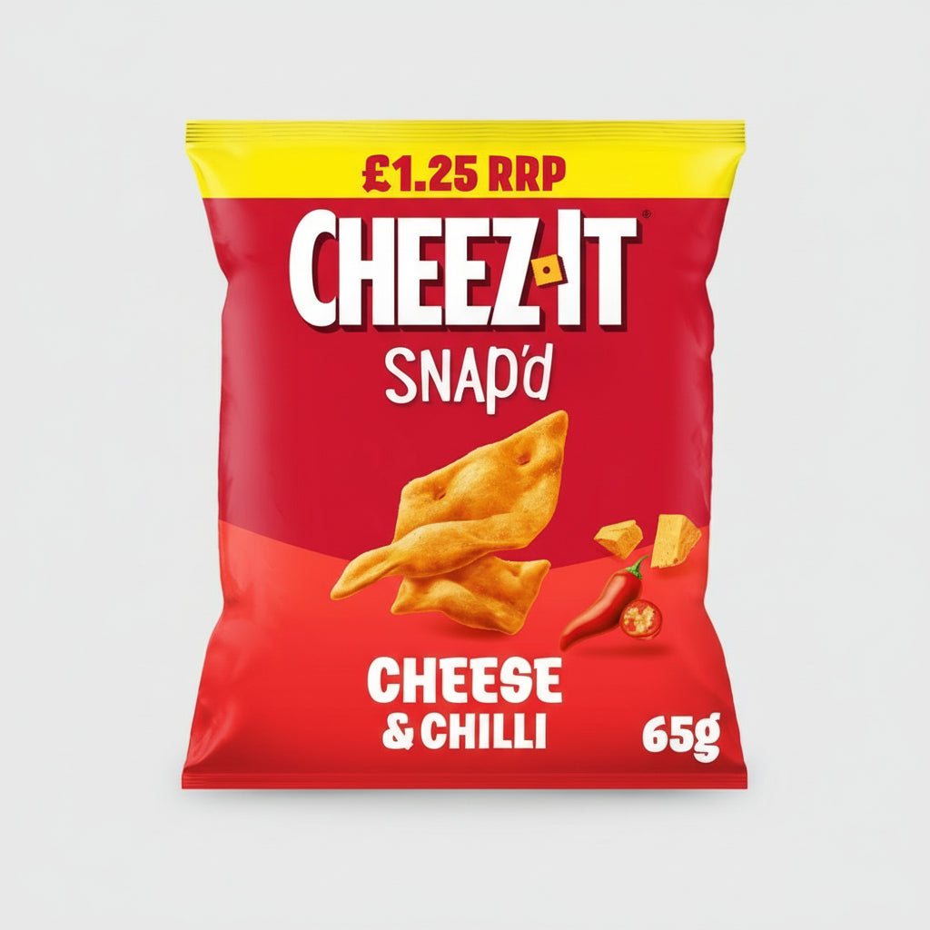 Cheez-It Cheese & Chilli Thin & Crispy Baked Snacks 65g ( UK )  BB Dated 16th  December 2025