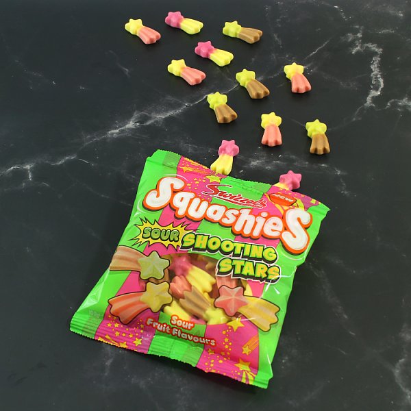 Swizzels Squashies Sour Shooting Stars 100g ( UK )