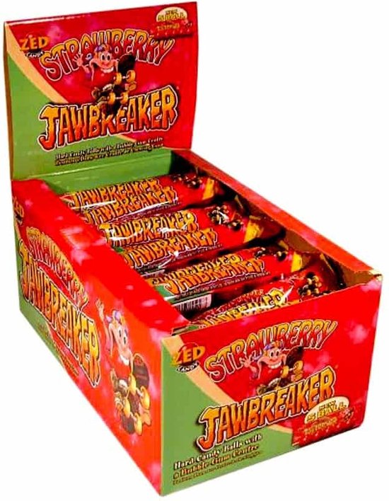 Zed Candy Strawberry Jawbreaker 4 Ball Pack  ( UK )