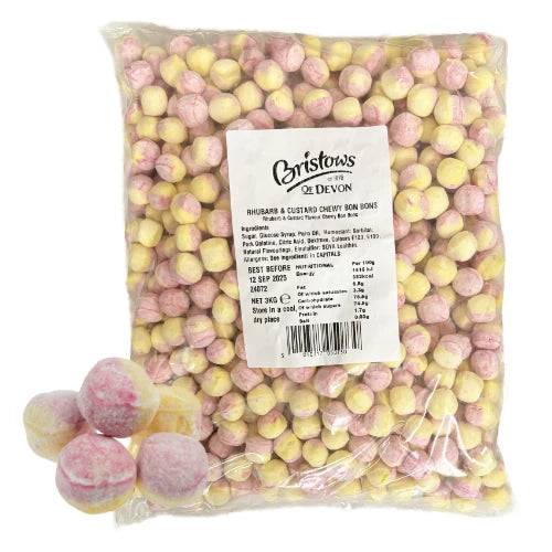 Bristow's Chewy Rhubarb & Custard Bon Bons (UK)