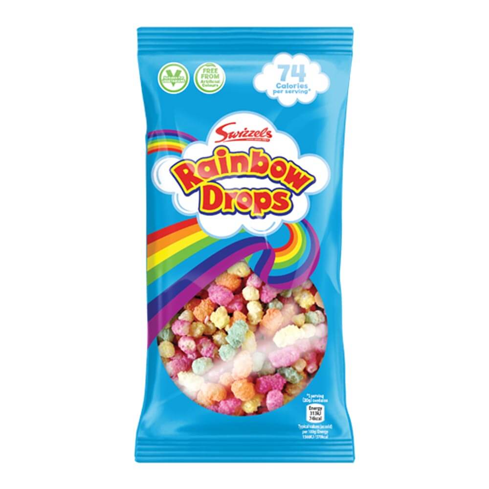 Swizzels Rainbow Drops Mega Bags 32g ( UK )