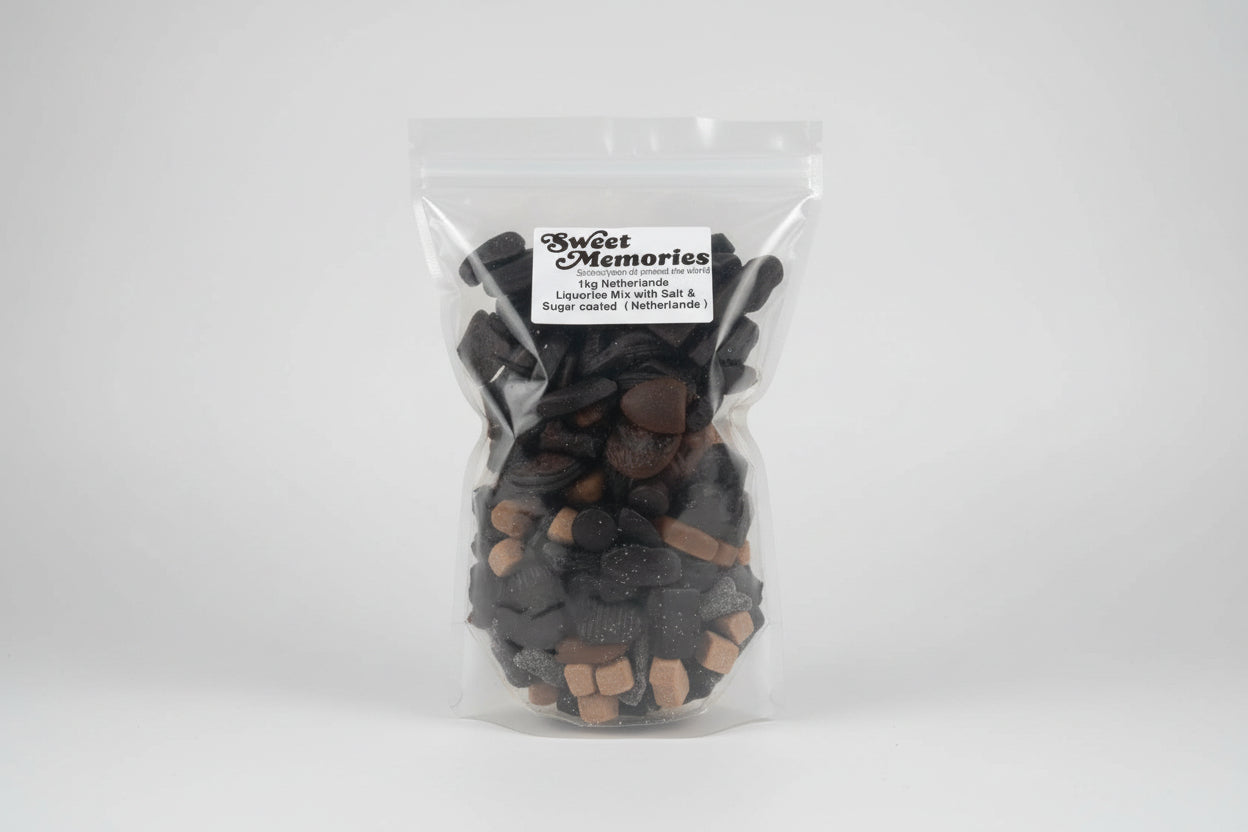 1kg Netherlands   Liquorice Mix with Salt &  Sugar coated  ( Netherlands )