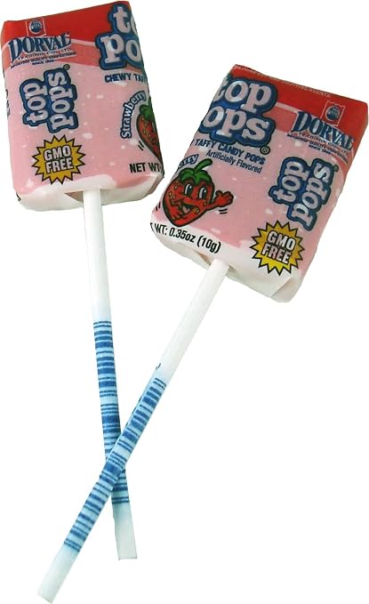 Top Pops Strawberry Taffy Pops  (US)