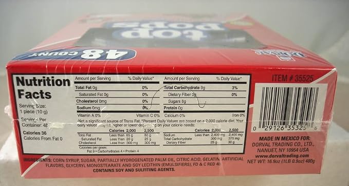 Top Pops Strawberry Taffy Pops  (US)