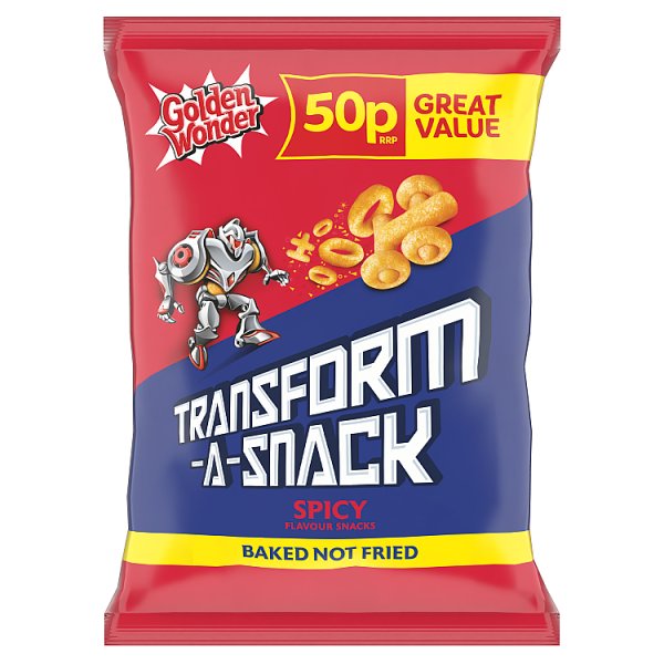 Golden Wonder Transform-A-Snack Spicy Flavour Snacks 27g ( UK )