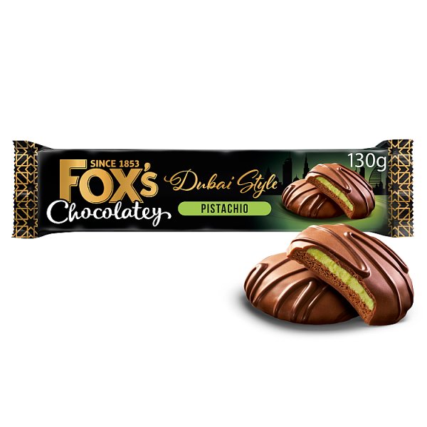 Fox’s Chocolatey Biscuits Dubai Style Pistachio Indulgent Creams 130g ( UK )