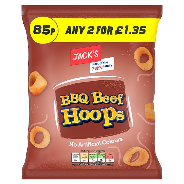 Jack's BBQ Beef Hoops 60g ( UK )