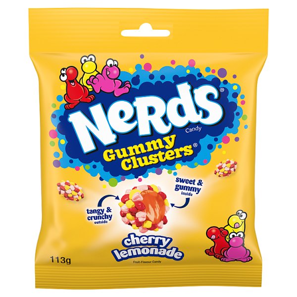 Nerds Gummy Clusters Cherry Lemonade Fruit-Flavour Candy 113g ( UK )