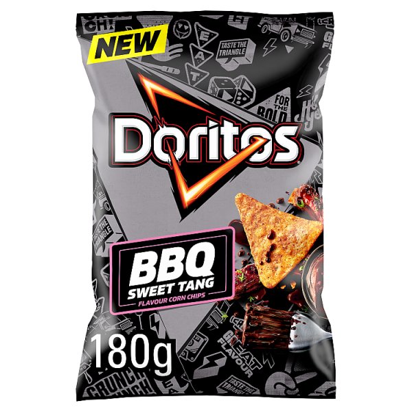 Doritos Sweet BBQ Tortilla Chips Sharing Bag Crisps 180g ( UK ) BB Dated 20th June 2026