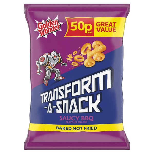 Golden Wonder Transform-A-Snack Saucy BBQ Flavour Snacks 27g ( UK )