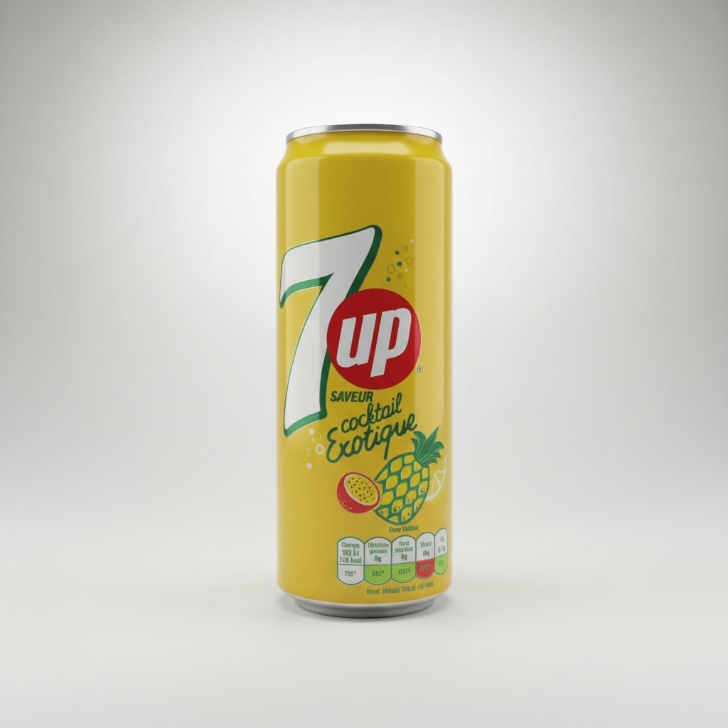 7UP  Cocktail Extique 330ml Can ( France )