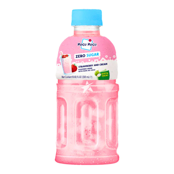 Mogu Mogu Zero Sugar Strawberries & Cream  320ml ( Thailand )