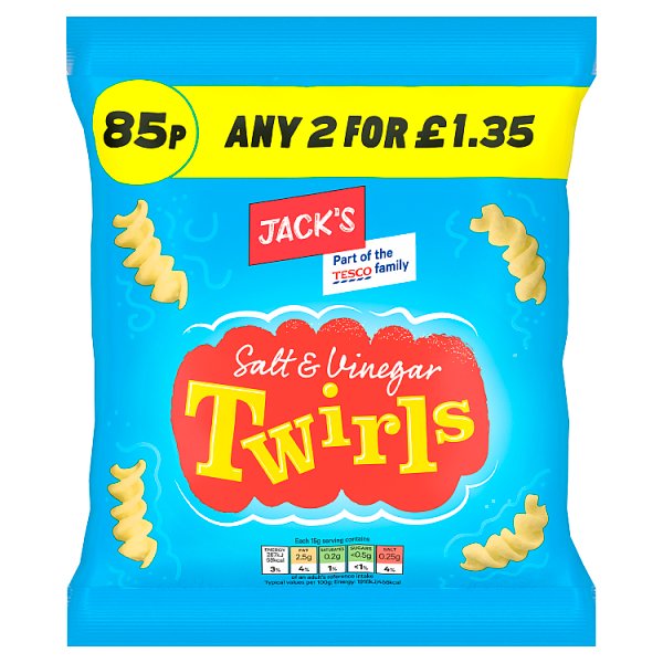 Jack's Salt & Vinegar Twirls 45g ( UK )