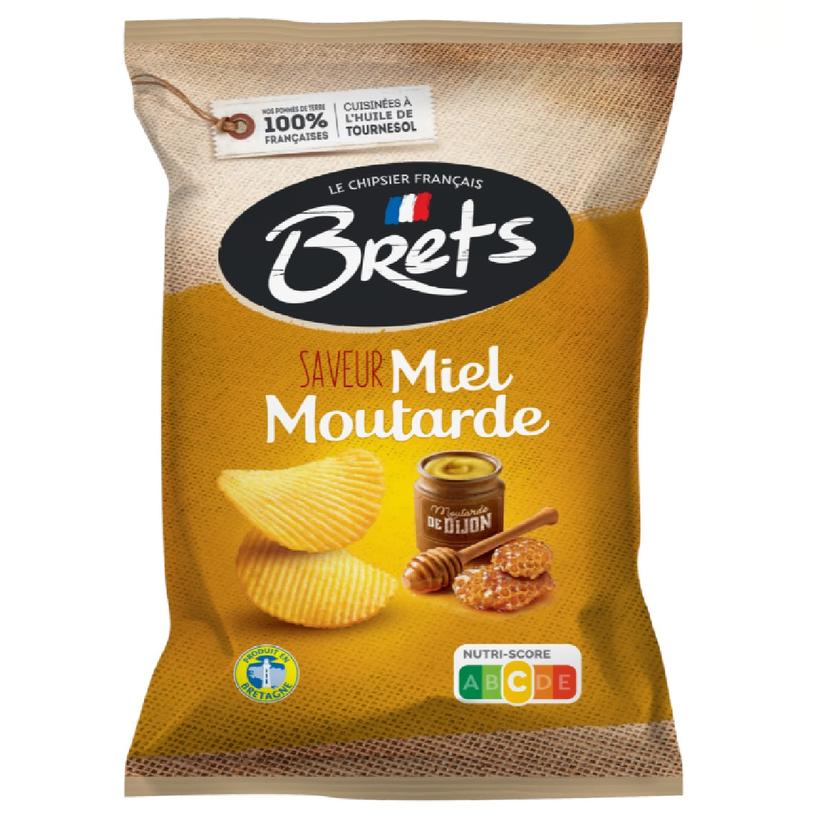 Brets Crisp Honey Mustard 125g  ( France )