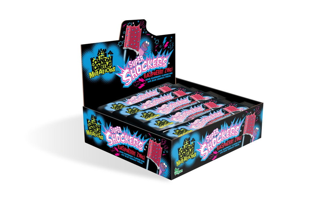 Candy Castle Mutations Super Shockers Raspberry Zing 22g ( UK )