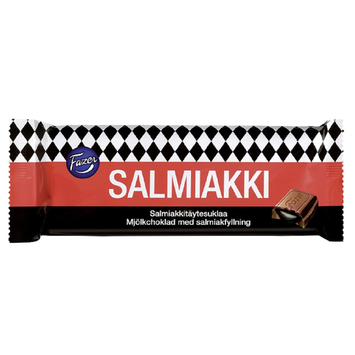Fazer Salmiakki Chocolate with Liquorice 100g  ( Finland )