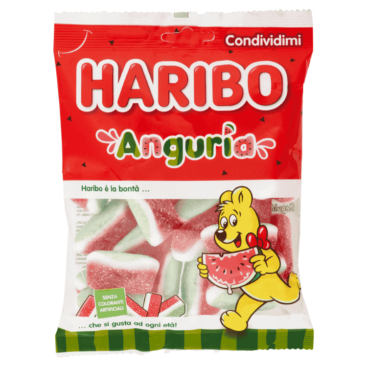 Haribo Anguria Frizzi (Watermelon) 175g ( Italy )