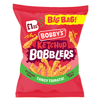 Bobby's Big Bag Ketchup Bobblers 80g  £1.25 Bag  (UK )