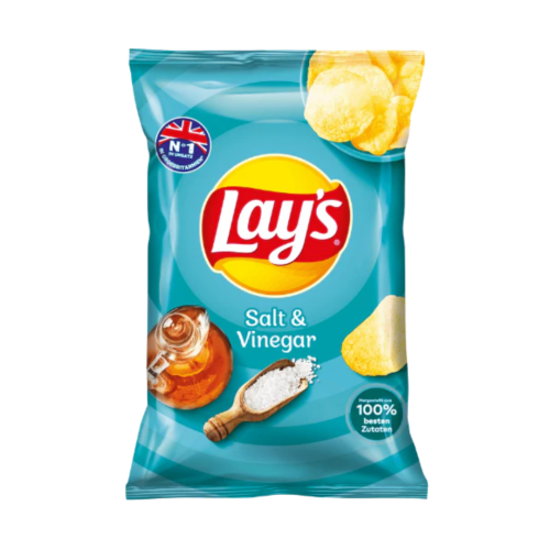 Lays Salt and Vinegar Crisps 150g ( Germany )