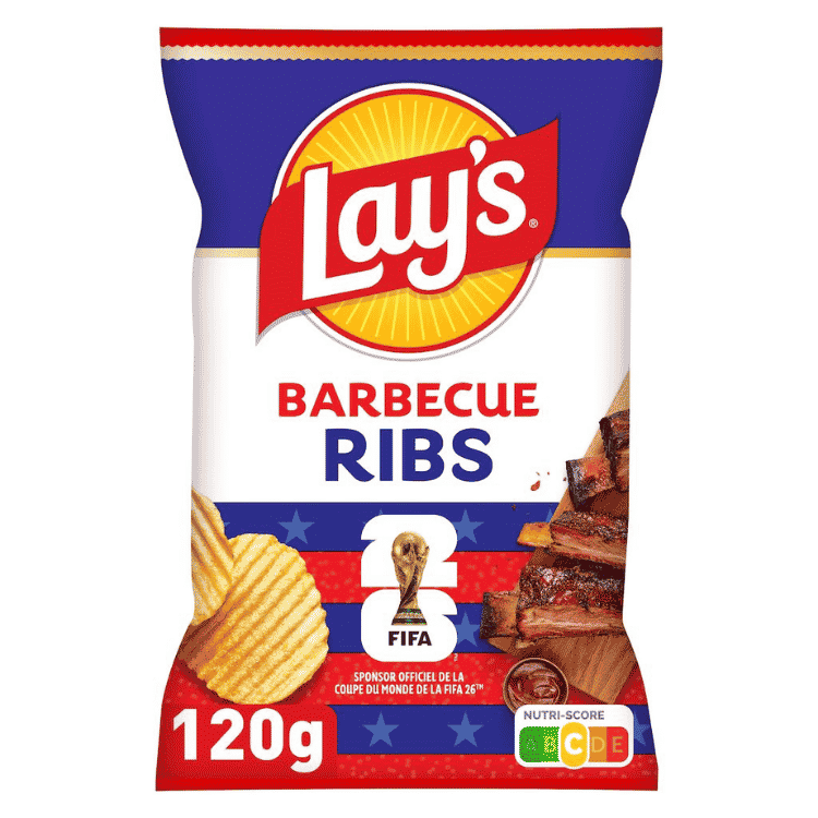 Lays Barbecue Ribs Crisp 120g ( France )